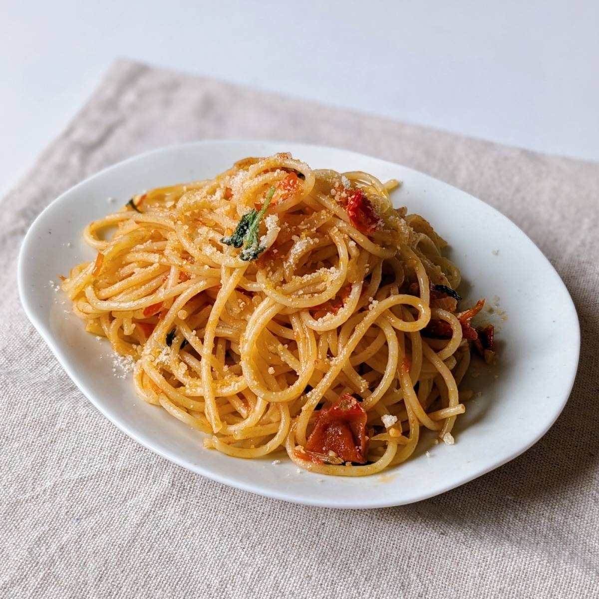 マ・マー公式の「スパゲティ・ポモドーロ」のレシピ