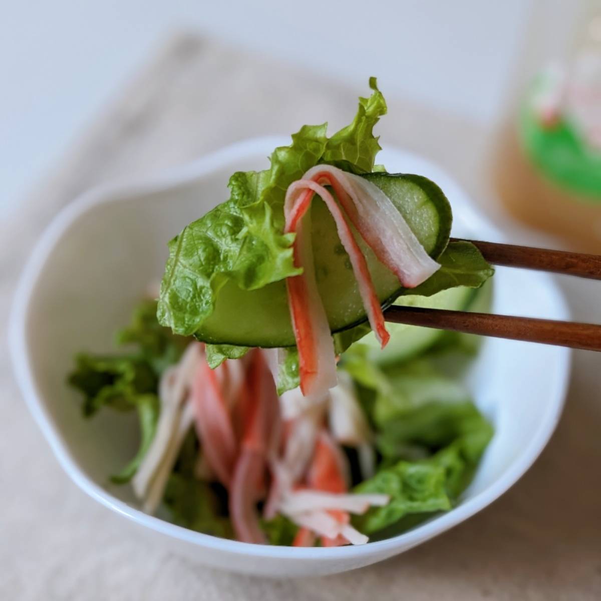 いちまさ公式の「ピュアふぶきグリーンサラダ」のレシピ