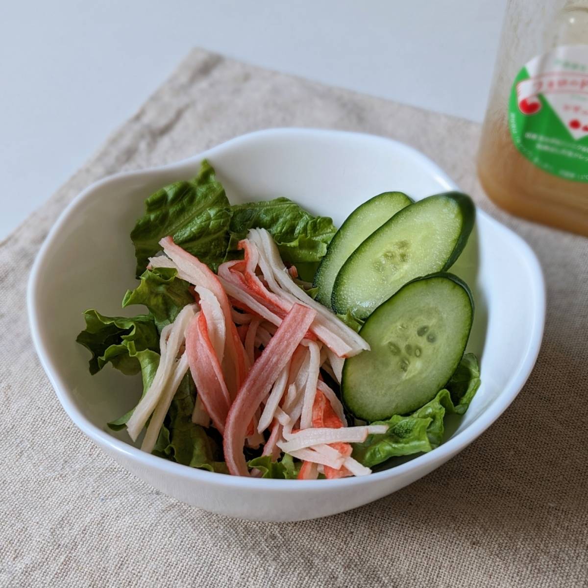 いちまさ公式の「ピュアふぶきグリーンサラダ」のレシピ