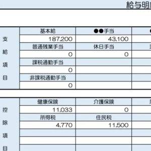  28歳、積算担当の給与明細 