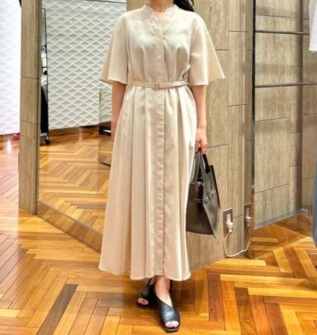 URBAN RESEARCH ROSSO ウォッシャブルフレアスリーブワンピース