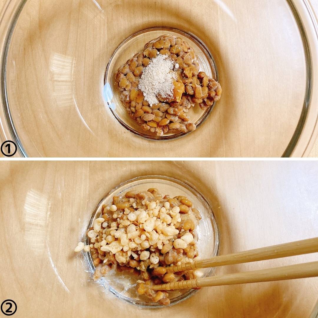 タカノフーズ公式の「揚げ玉納豆」のレシピ