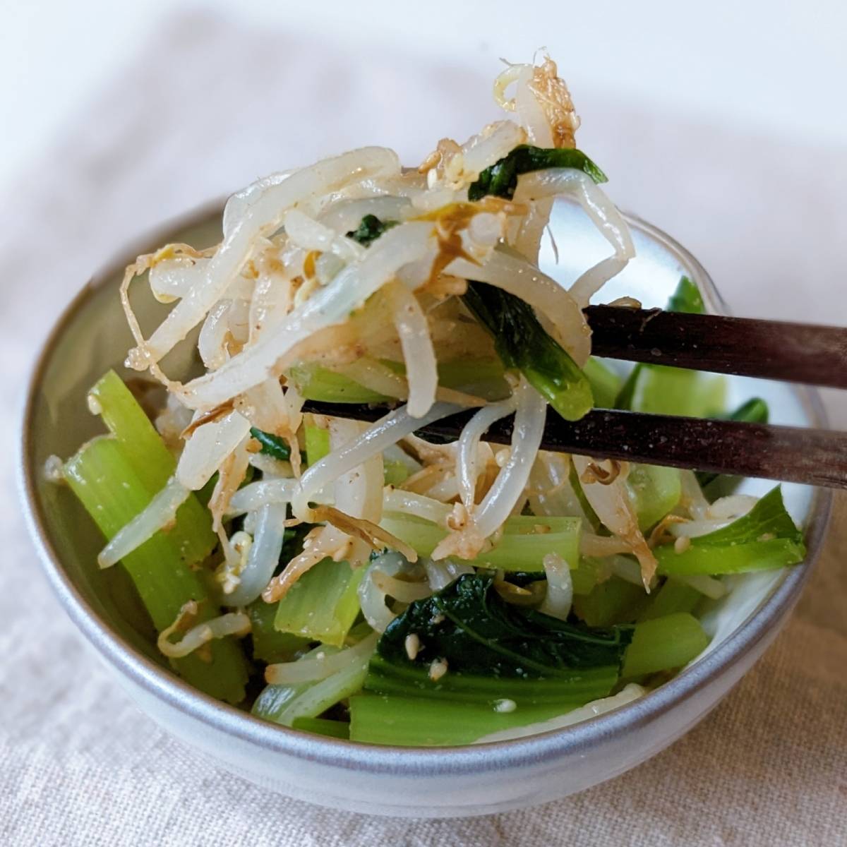 JAグループ公式の「ホウレン草もやしのシンプル胡麻和え」のレシピ