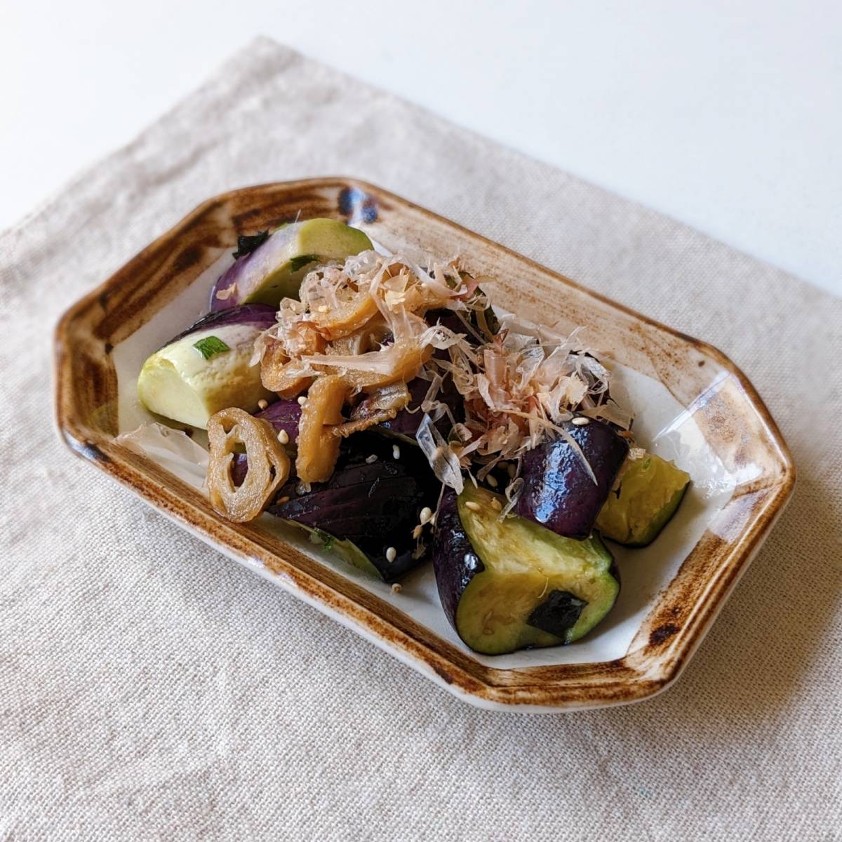 永谷園公式の「待つだけで茄子の煮浸し」のレシピ