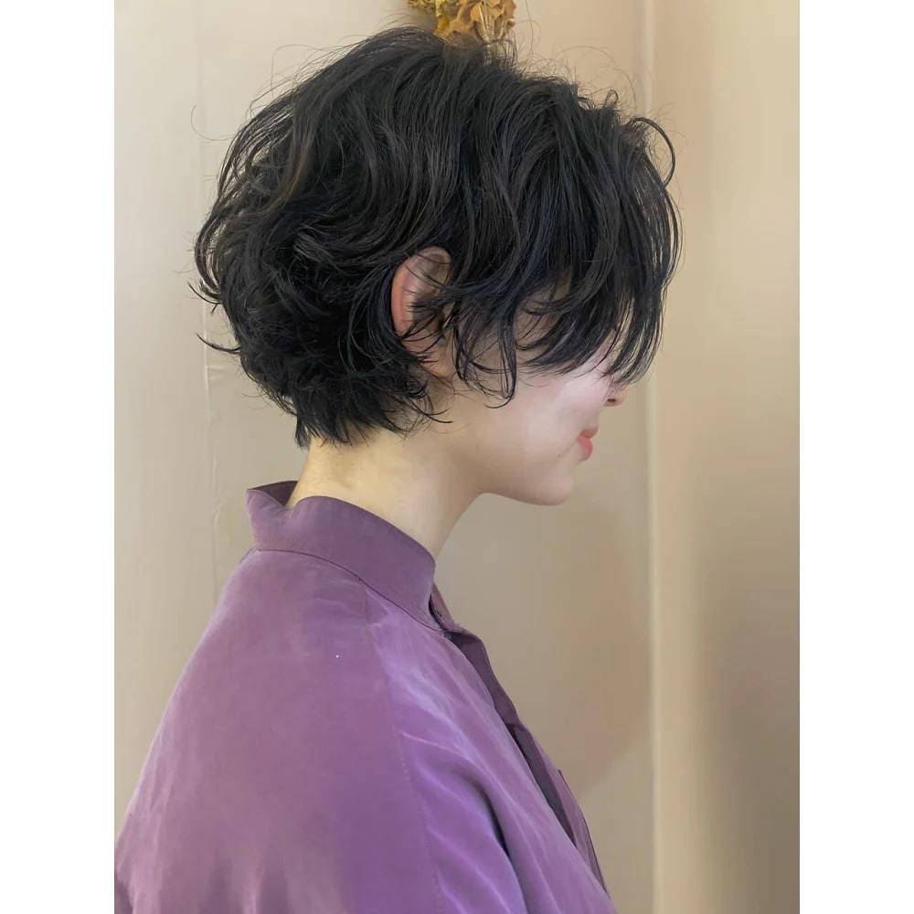 乾燥しやすいパーマショート