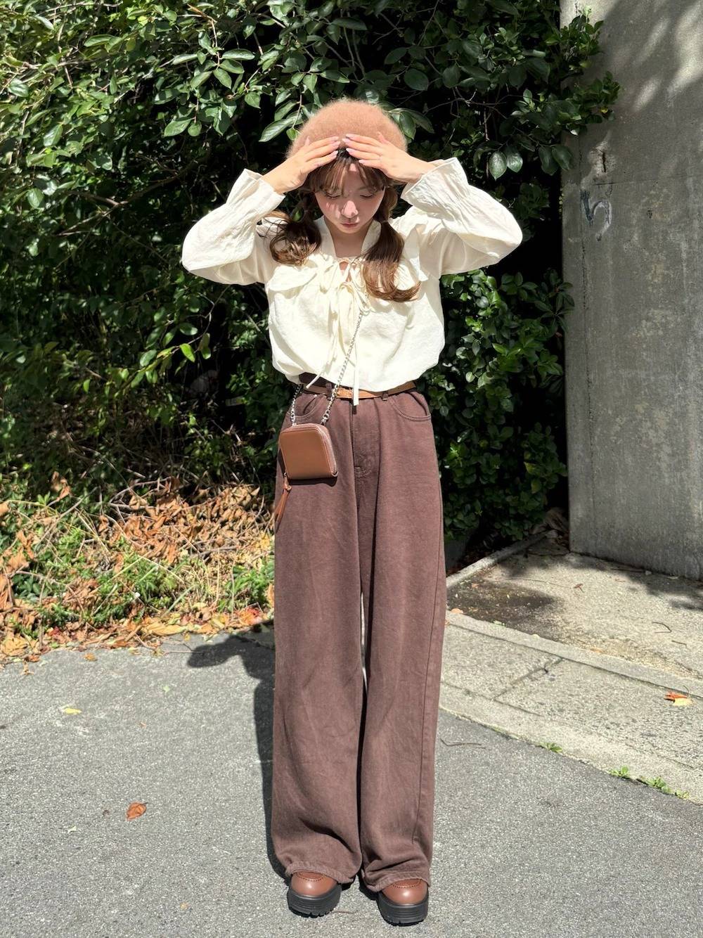 ベージュ×ブラウンのグラデーションが◎