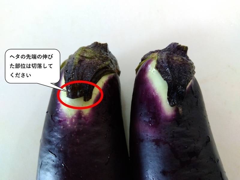 ナスのヘタ
