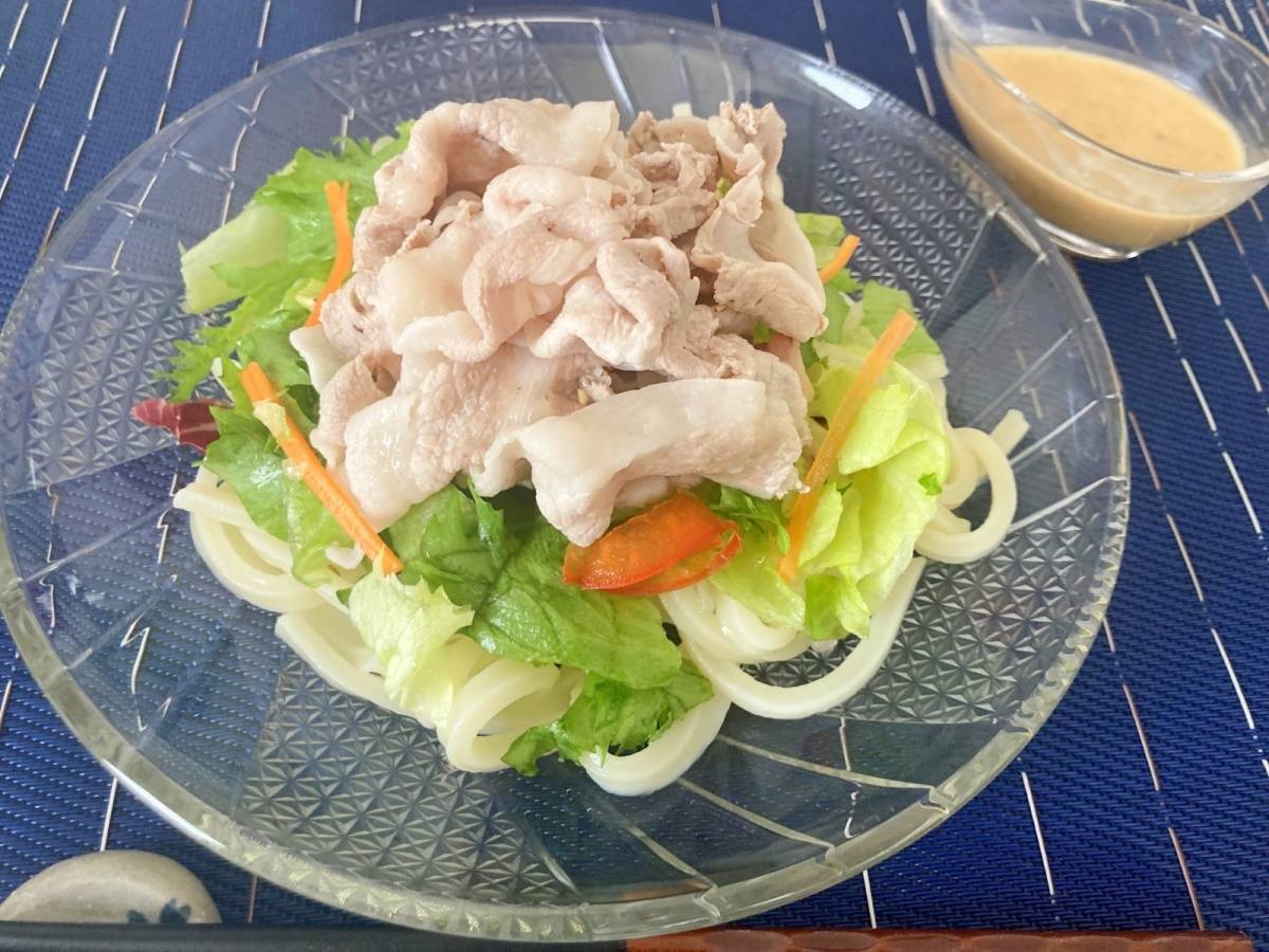 サラダうどん完成
