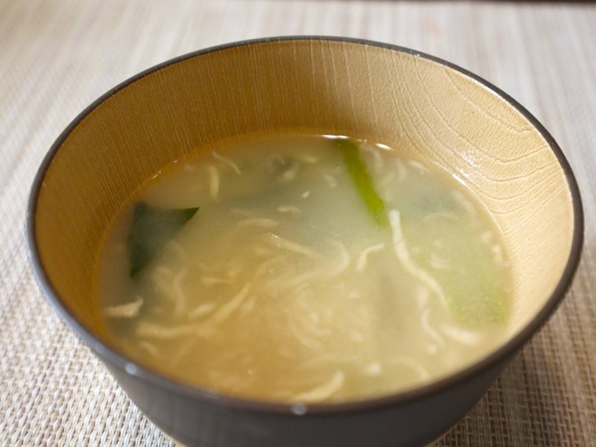 お椀に入った切干大根入りみそしる