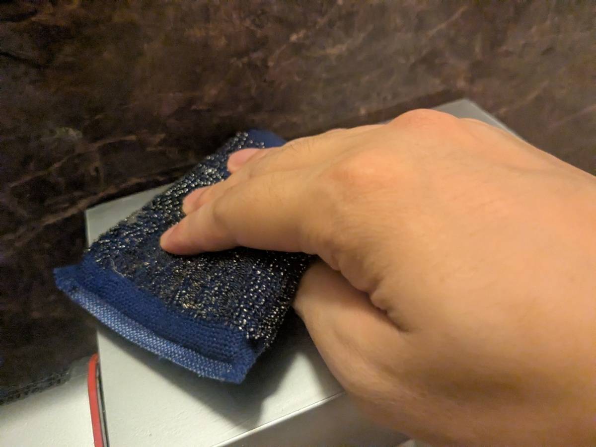 【100均】で買える神アイテム！【コゲ取りスポンジ】を使って気になるお風呂場を徹底掃除してみました！！