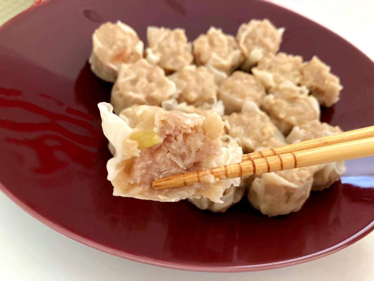 堯柱焼売の断面