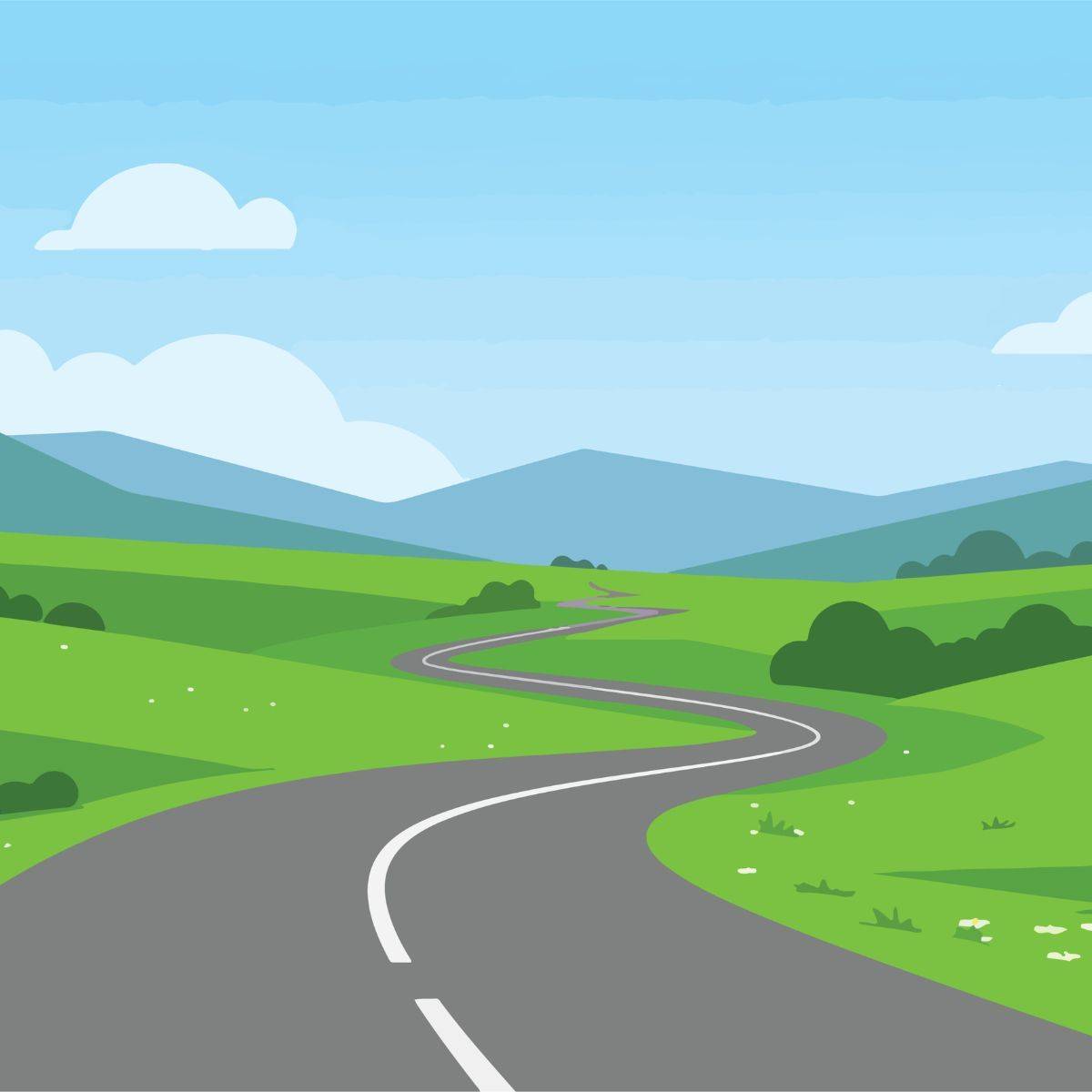道のイラスト
