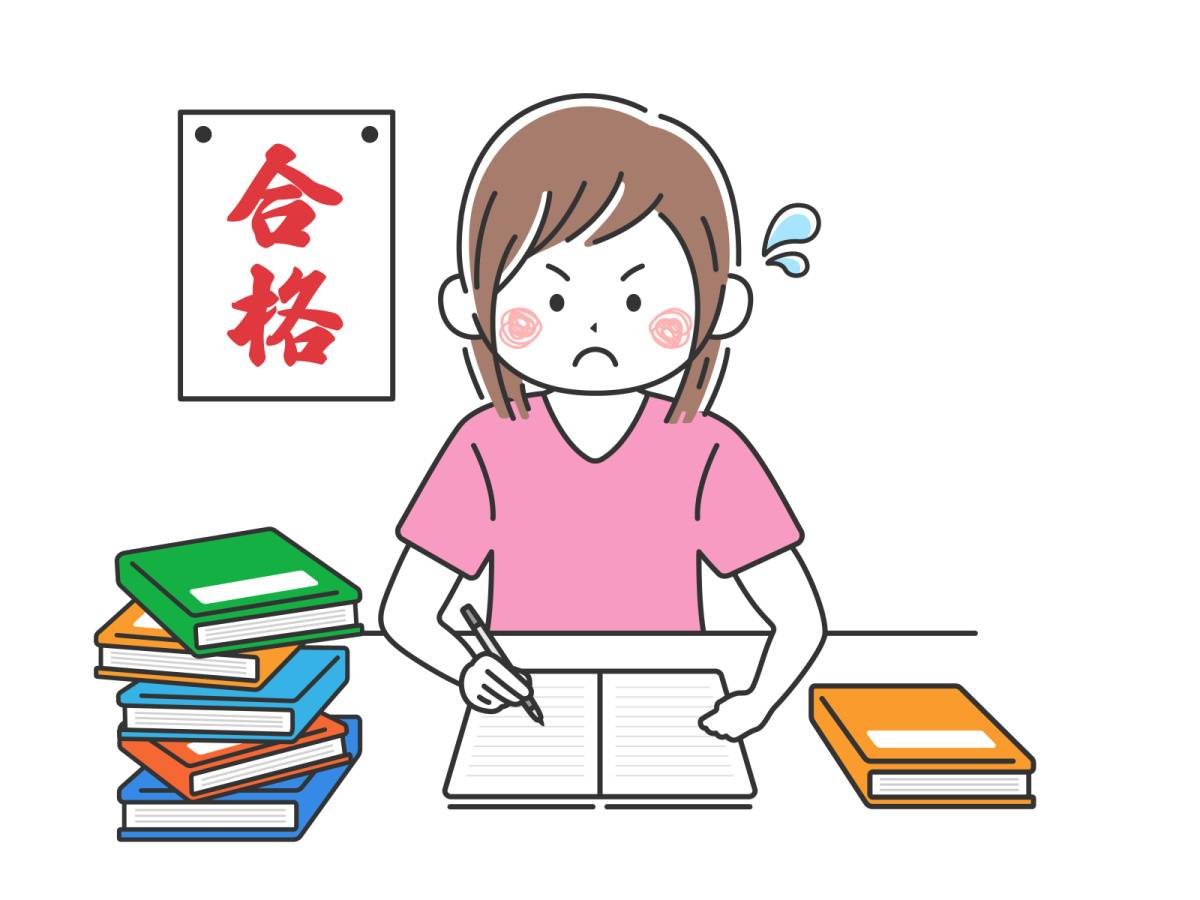 勉強をする女性