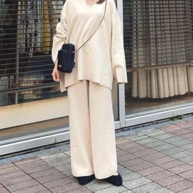 LAATO　sweat style knit pants