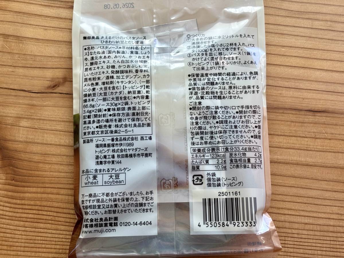 成分表