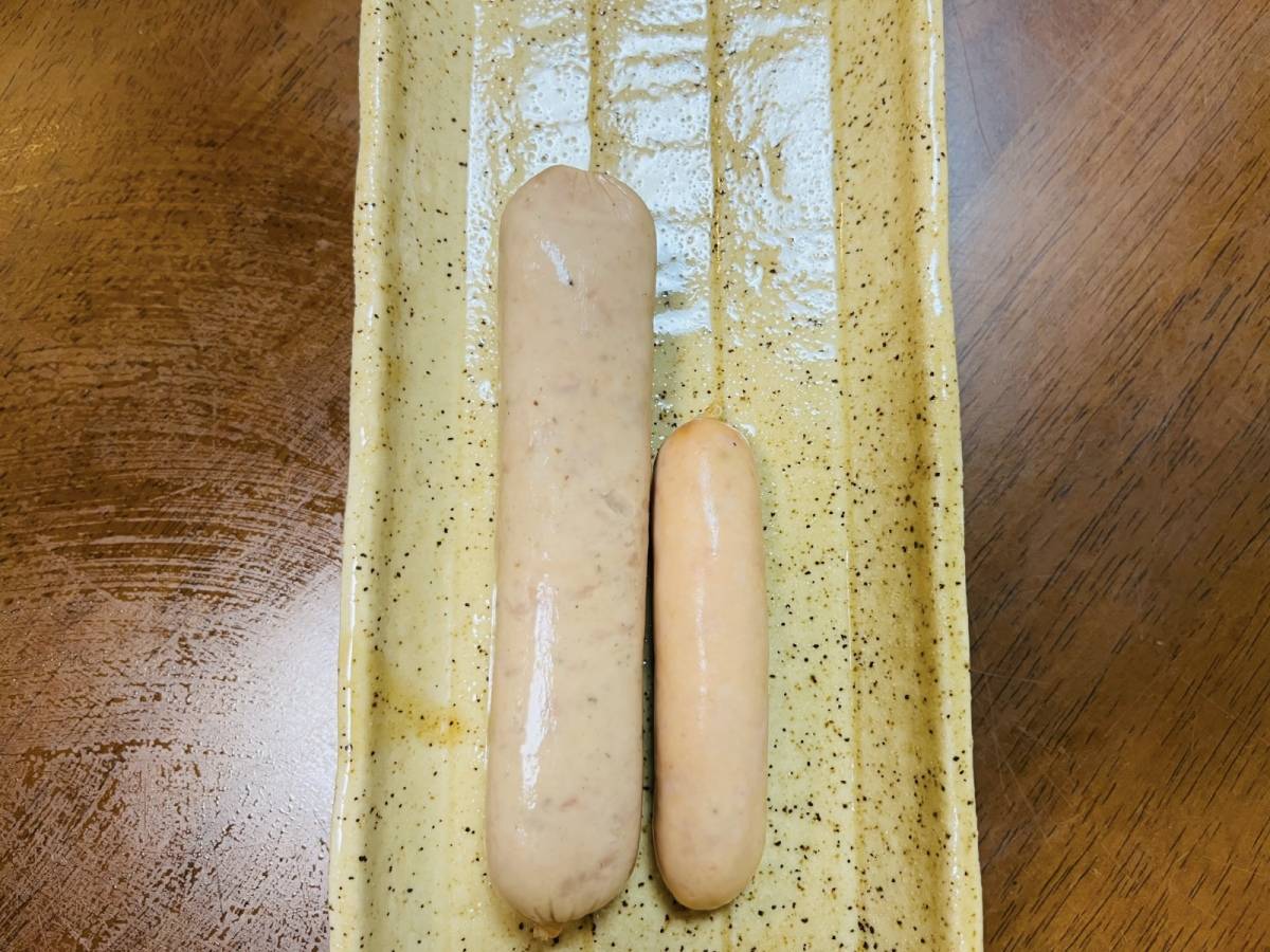 よく見かけるウインナーと比較してみました！