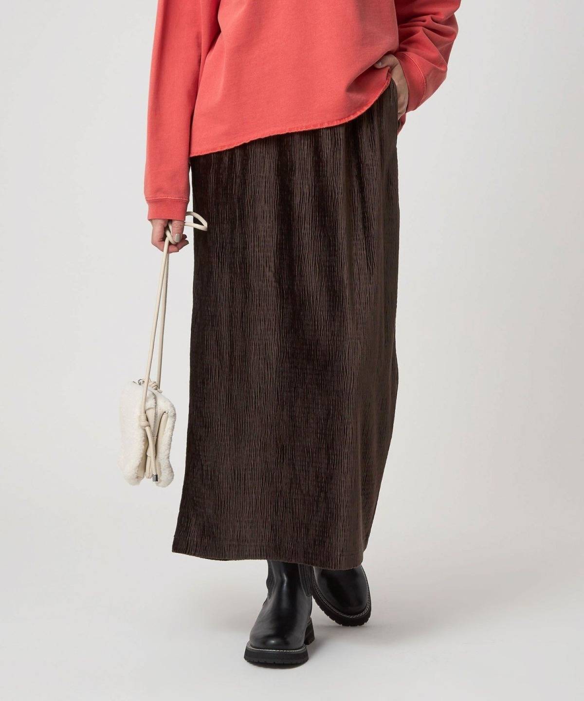 UNITED ARROWS green label relaxing クレープベロアタイトスカート