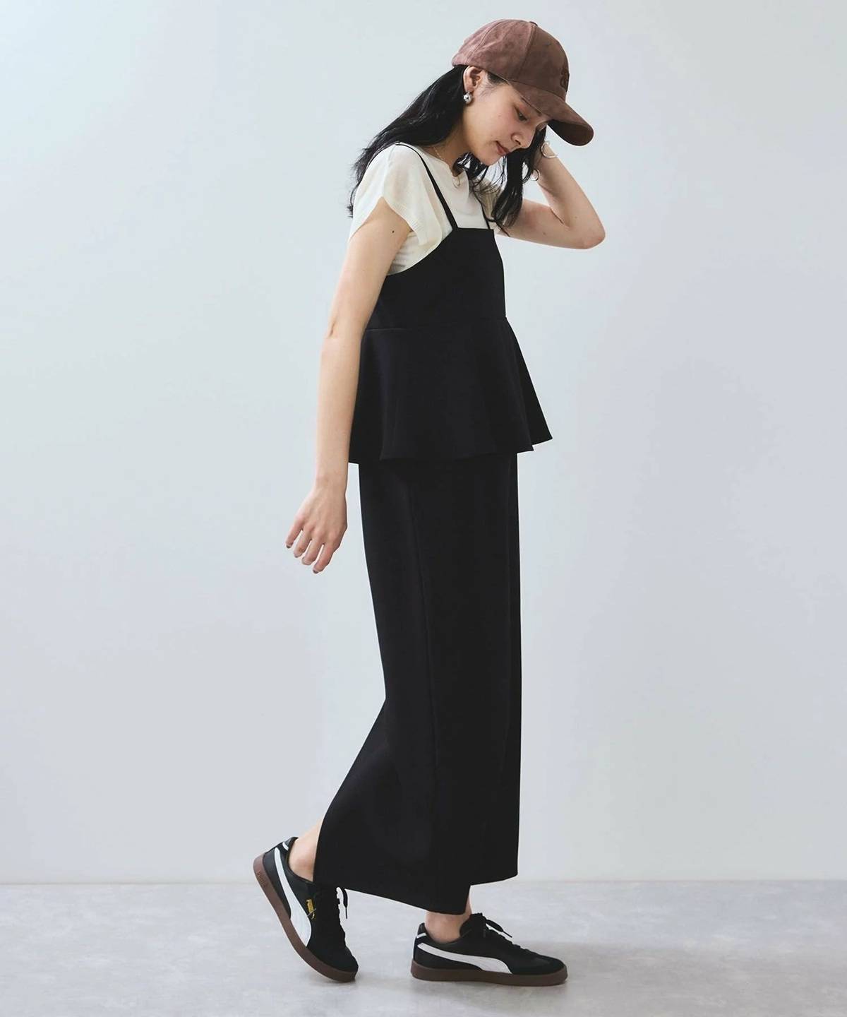 夏のキャミワンピコーデ