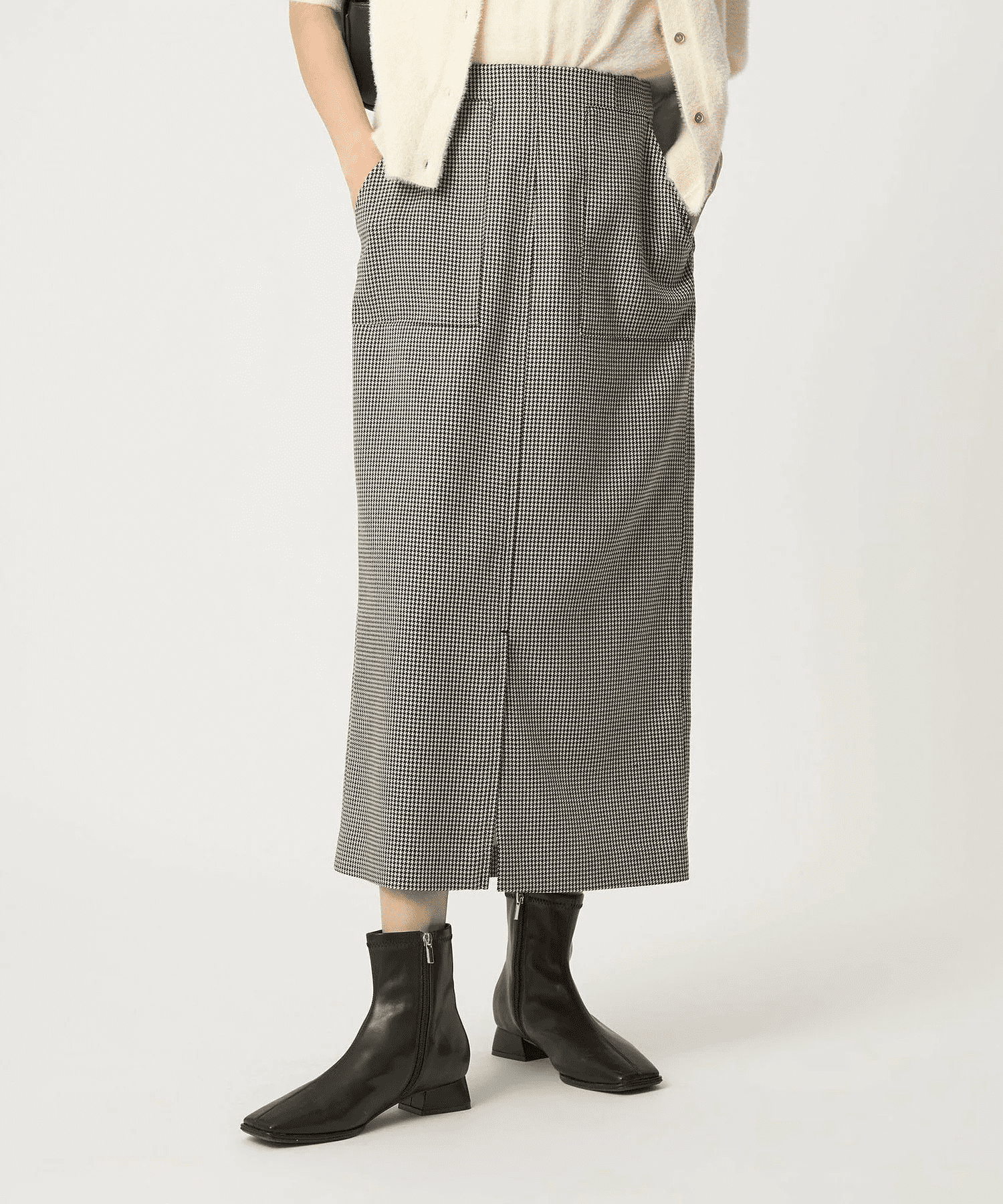 UNITED ARROWS green label relaxing キチントボトムス Iライン スリム タイト スカート