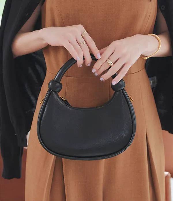 神戸レタス ハーフムーンハンドバッグ