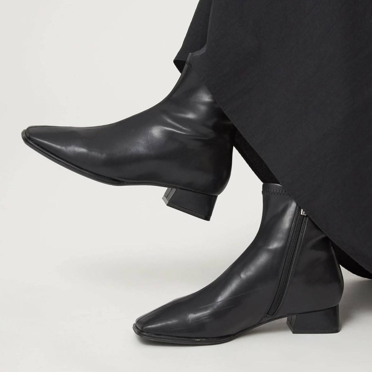 UNITED ARROWS green label relaxing スクエアストレッチ ショートブーツ