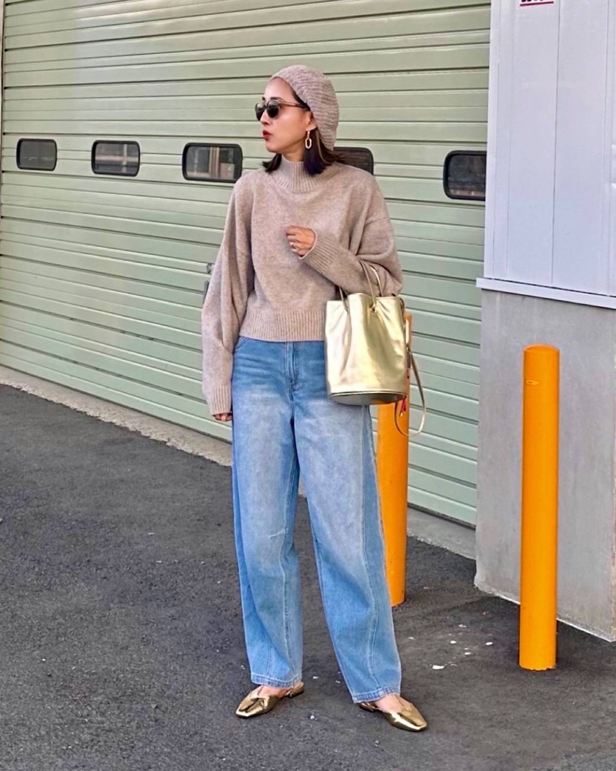 ベージュやゴールドを合わせる♪