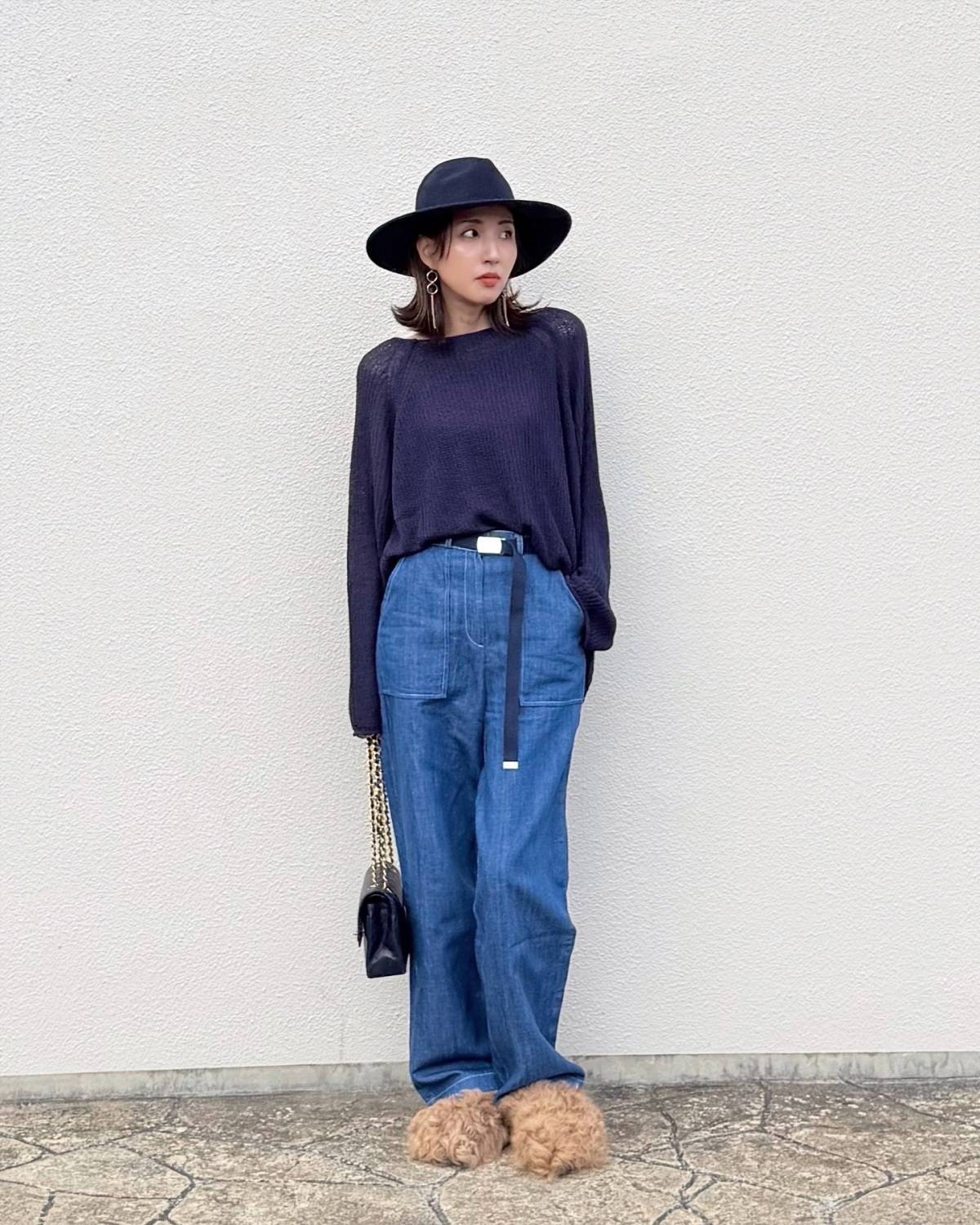 ネイビーのアイテムを合わせる♡