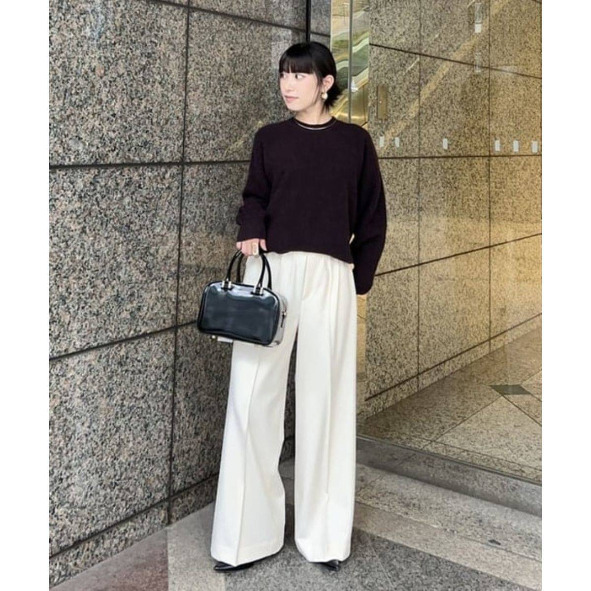 Demi-Luxe BEAMS 【別注】BATONER / カシミヤフォックス クルーネック ニット