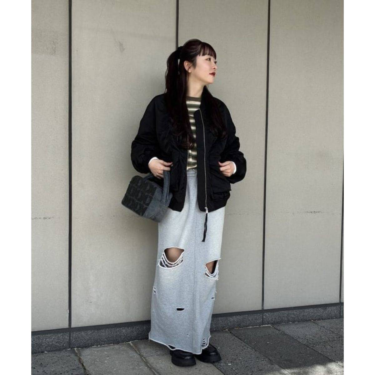 Ray BEAMS シャーリング MA-1 ブルゾン