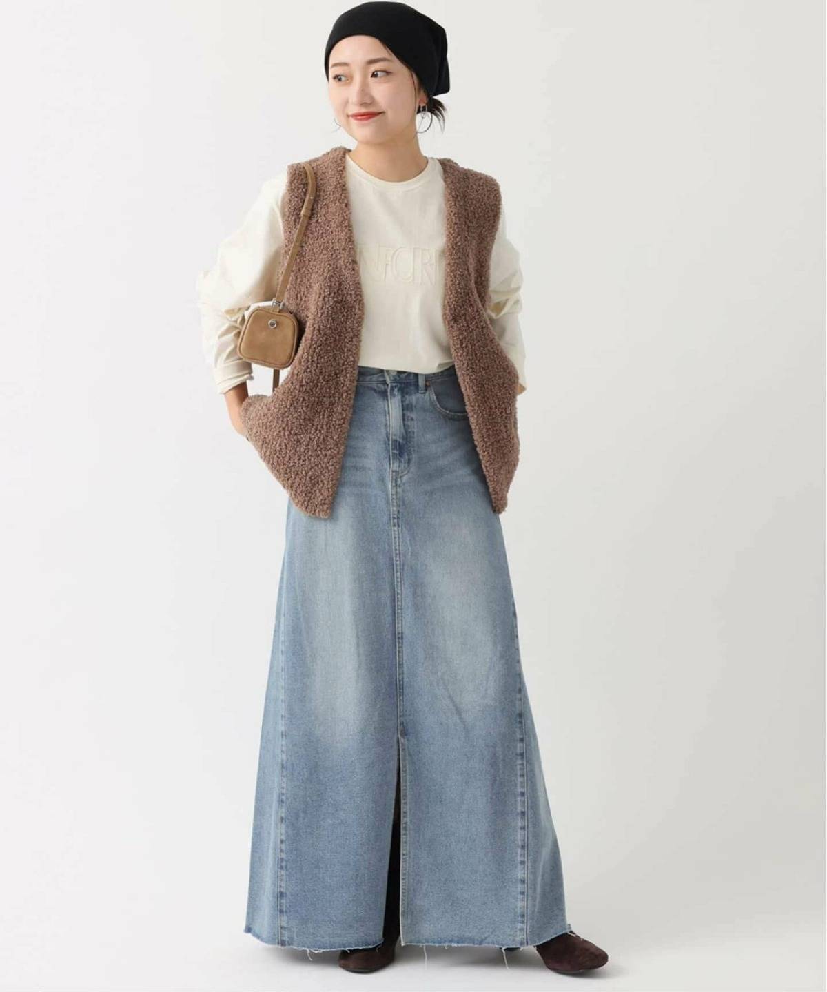 秋の40代ママ友ランチコーデ