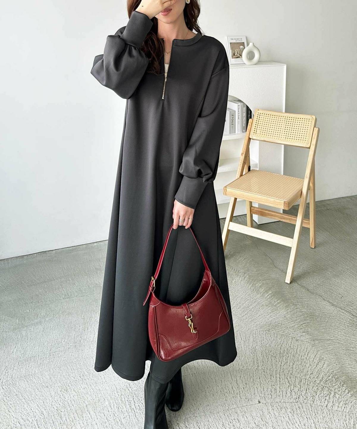 秋の40代ママ友ランチコーデ