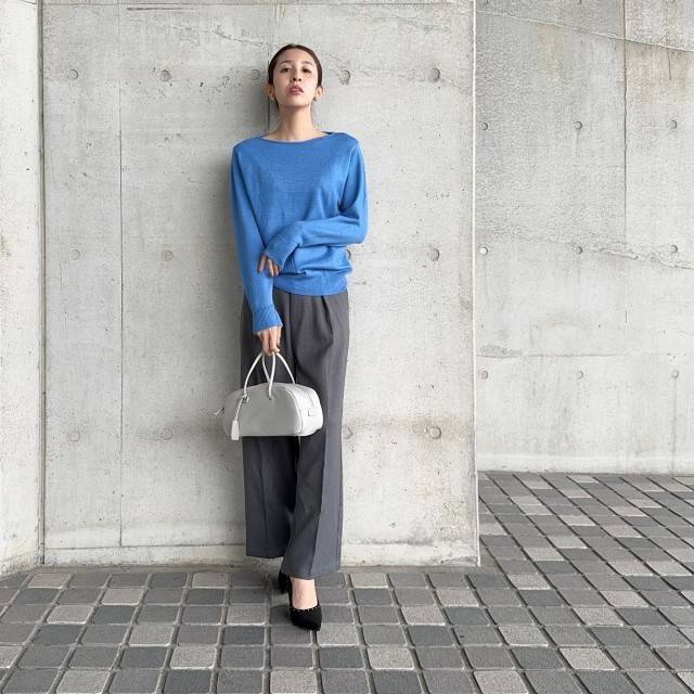 カラーニットを主役にする♡