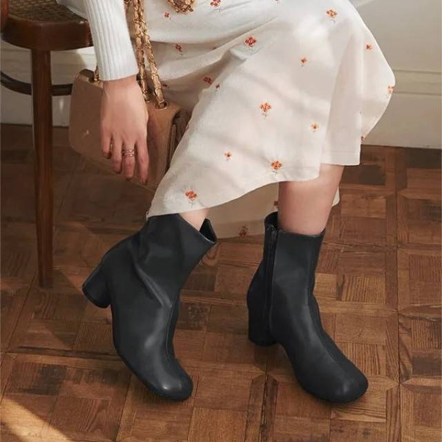 神戸レタス　スクエアトゥブーツ