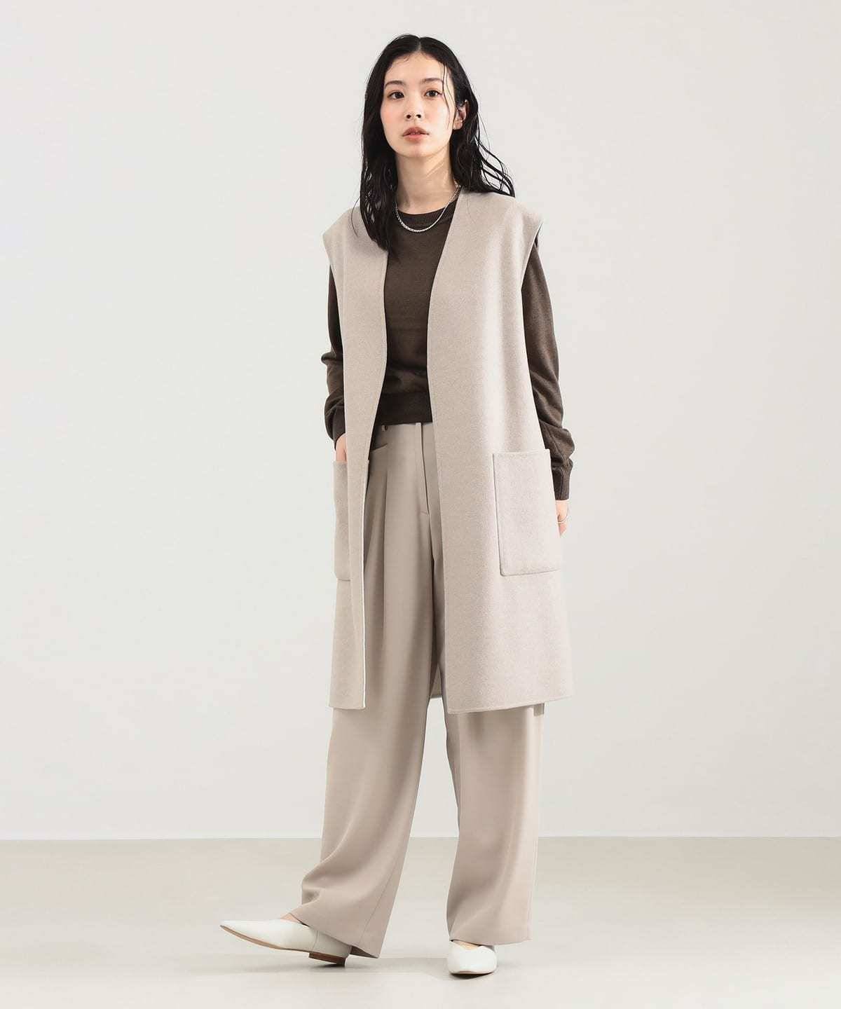 Demi-Luxe BEAMS リバー ロングジレ