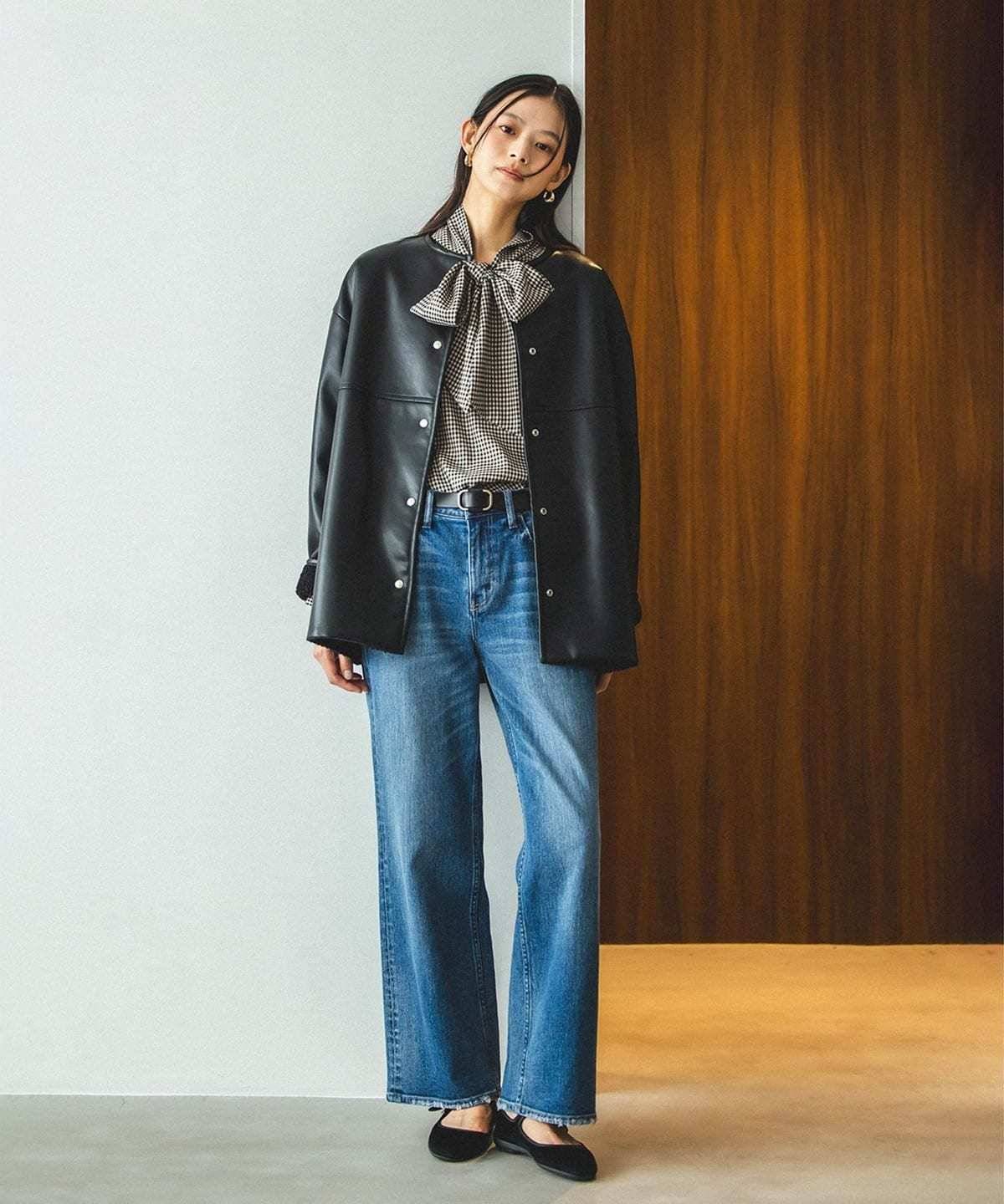 B:MING by BEAMS フェイク レザー × ボア リバーシブル ブルゾン