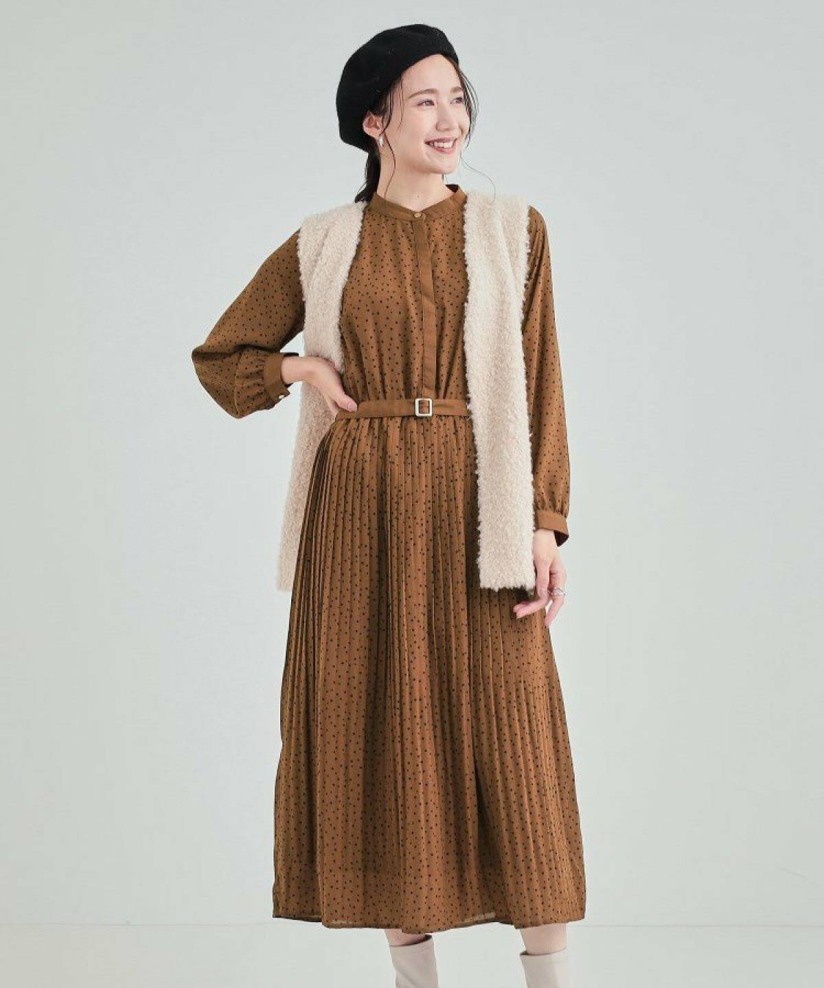 ワンピース×ファーベストコーデ