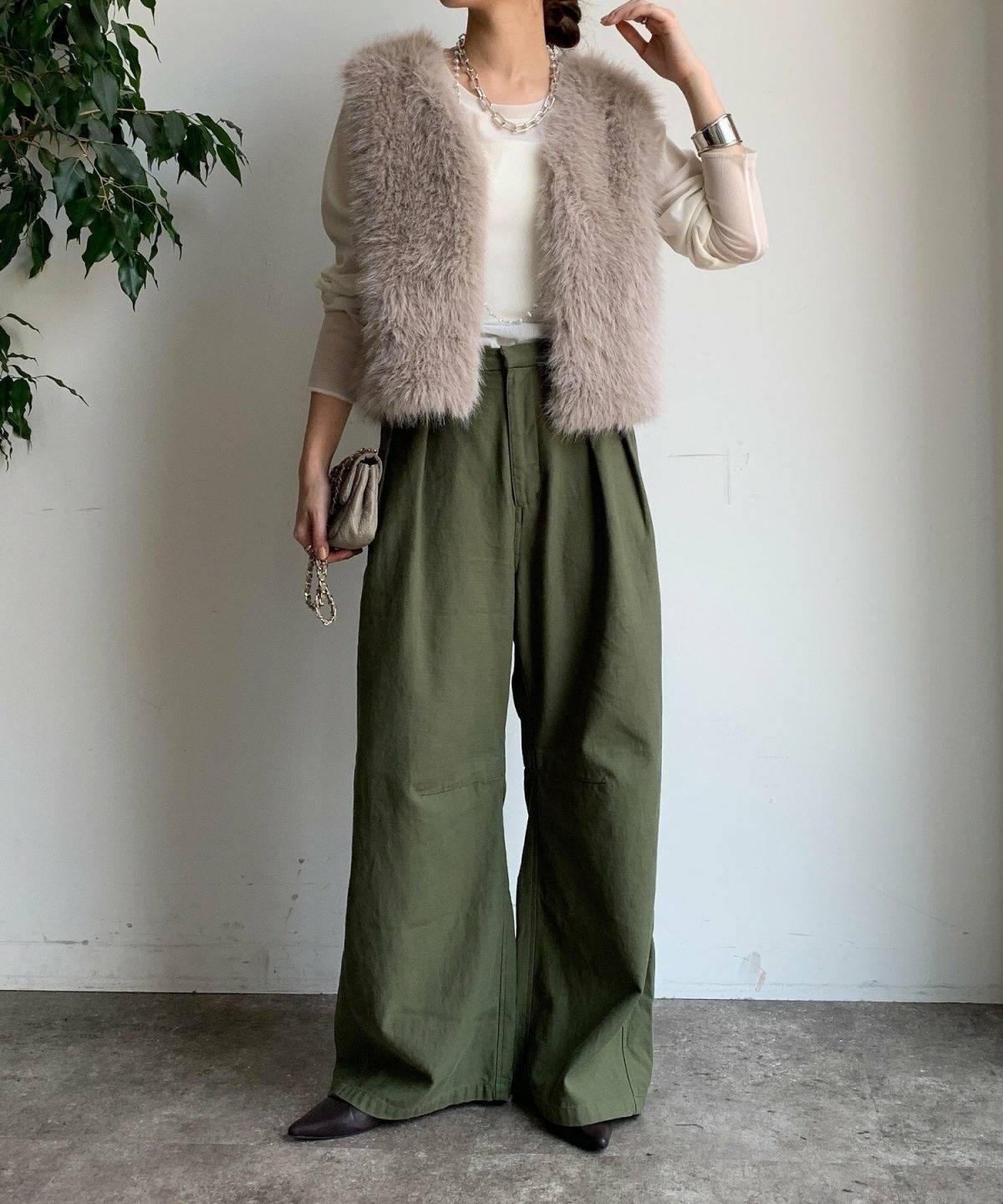 シアートップス×ファーベストコーデ