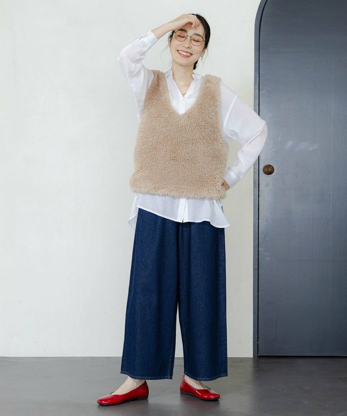 ファーベスト×デニムコーデ