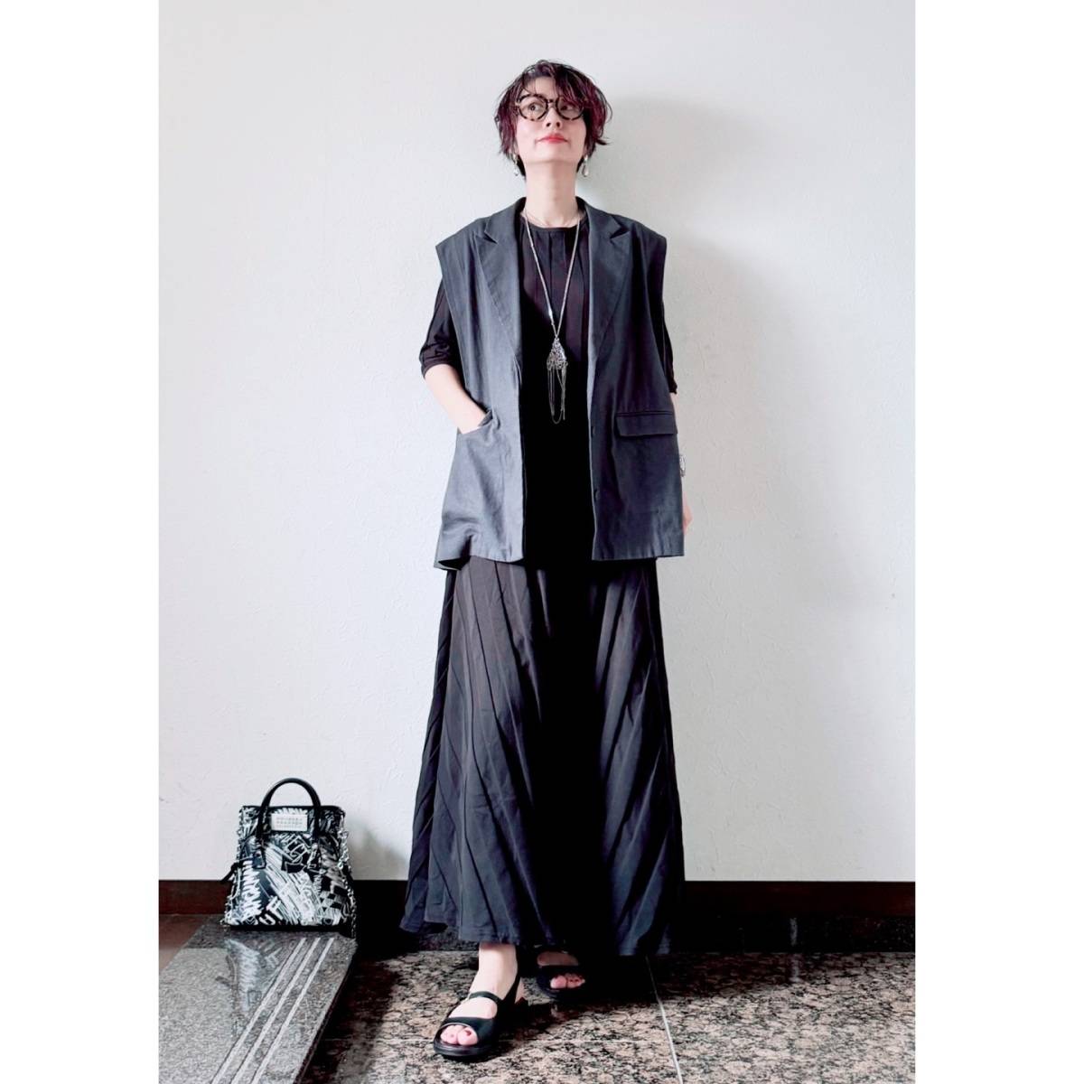 ベストの重ね着が◎