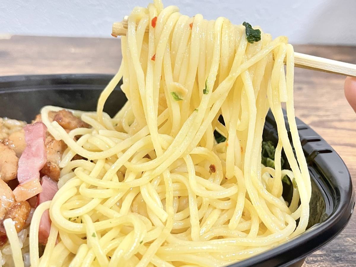 もちもち食感のペペロンチーノ♪