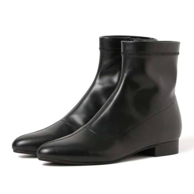 ストレッチ ローヒール ブーツ