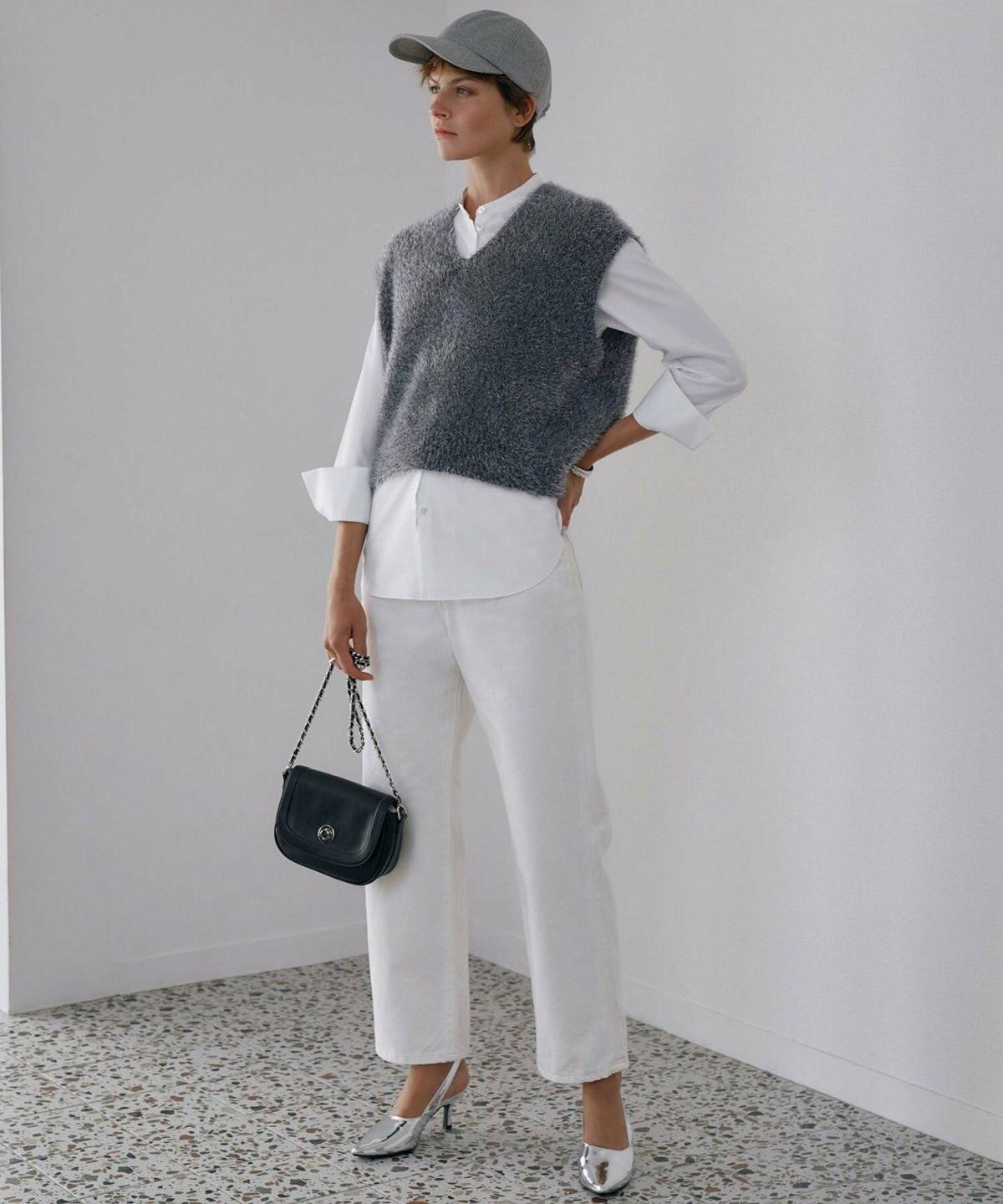 大人のキャップコーデ