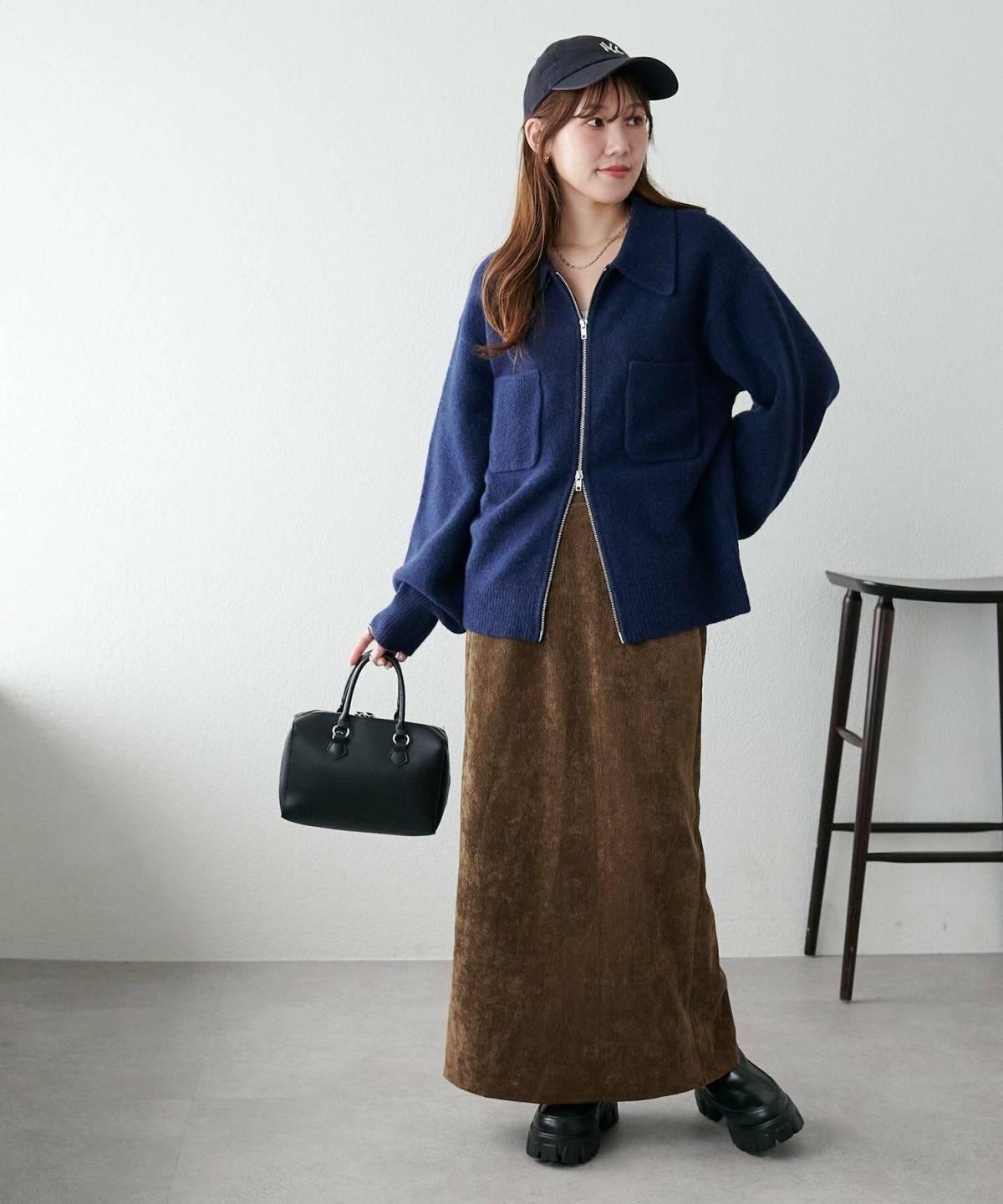 大人のキャップコーデ