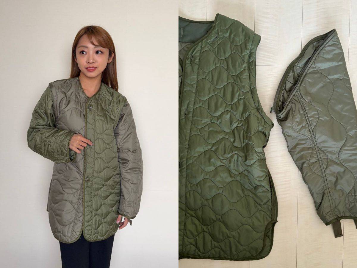 BEAMS BOY クレイジー デタッチ スリーブ ライナー