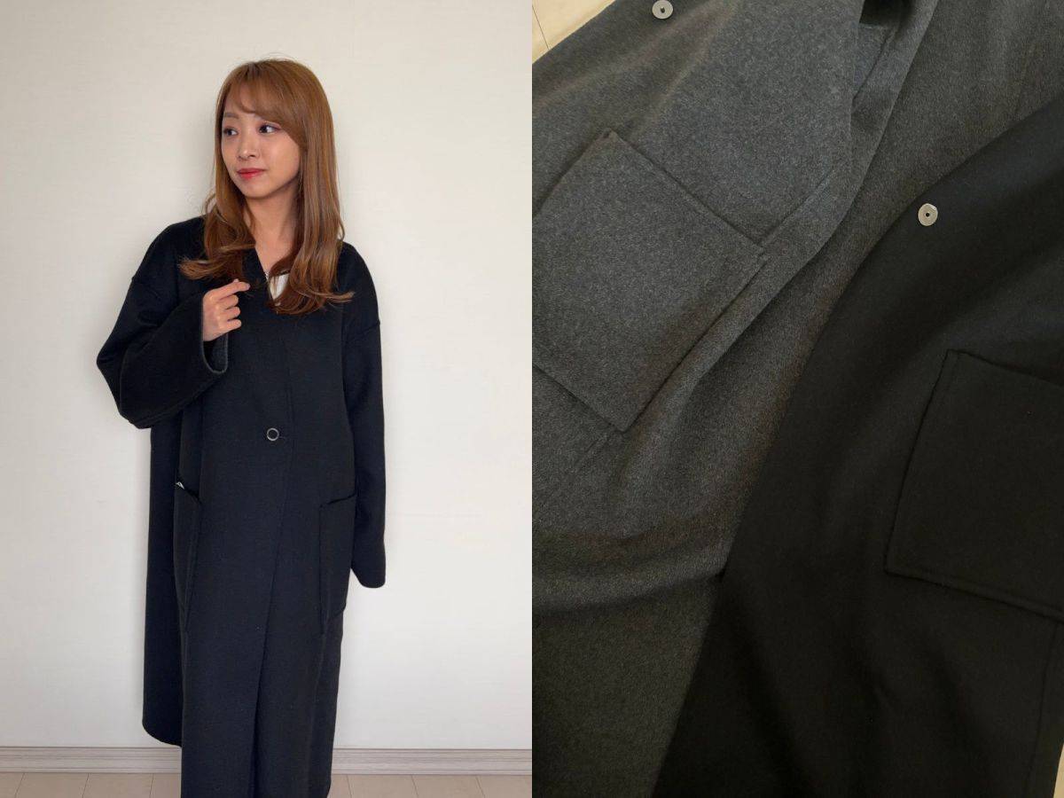 Demi-Luxe BEAMS リバー Vネック ロングコート