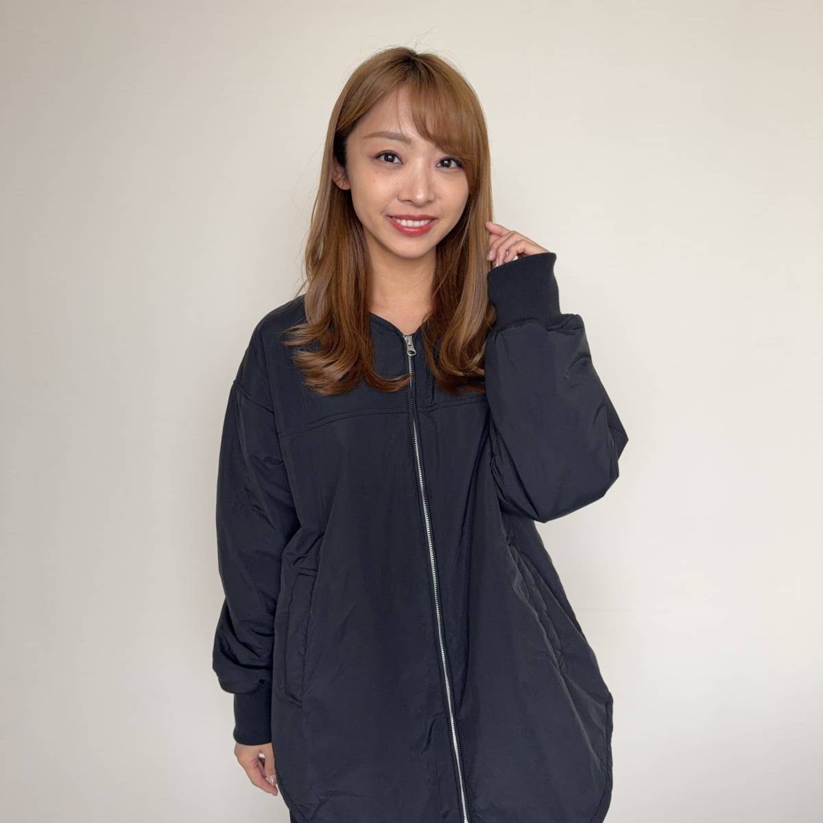 Demi-Luxe BEAMS リバー Vネック ロングコート