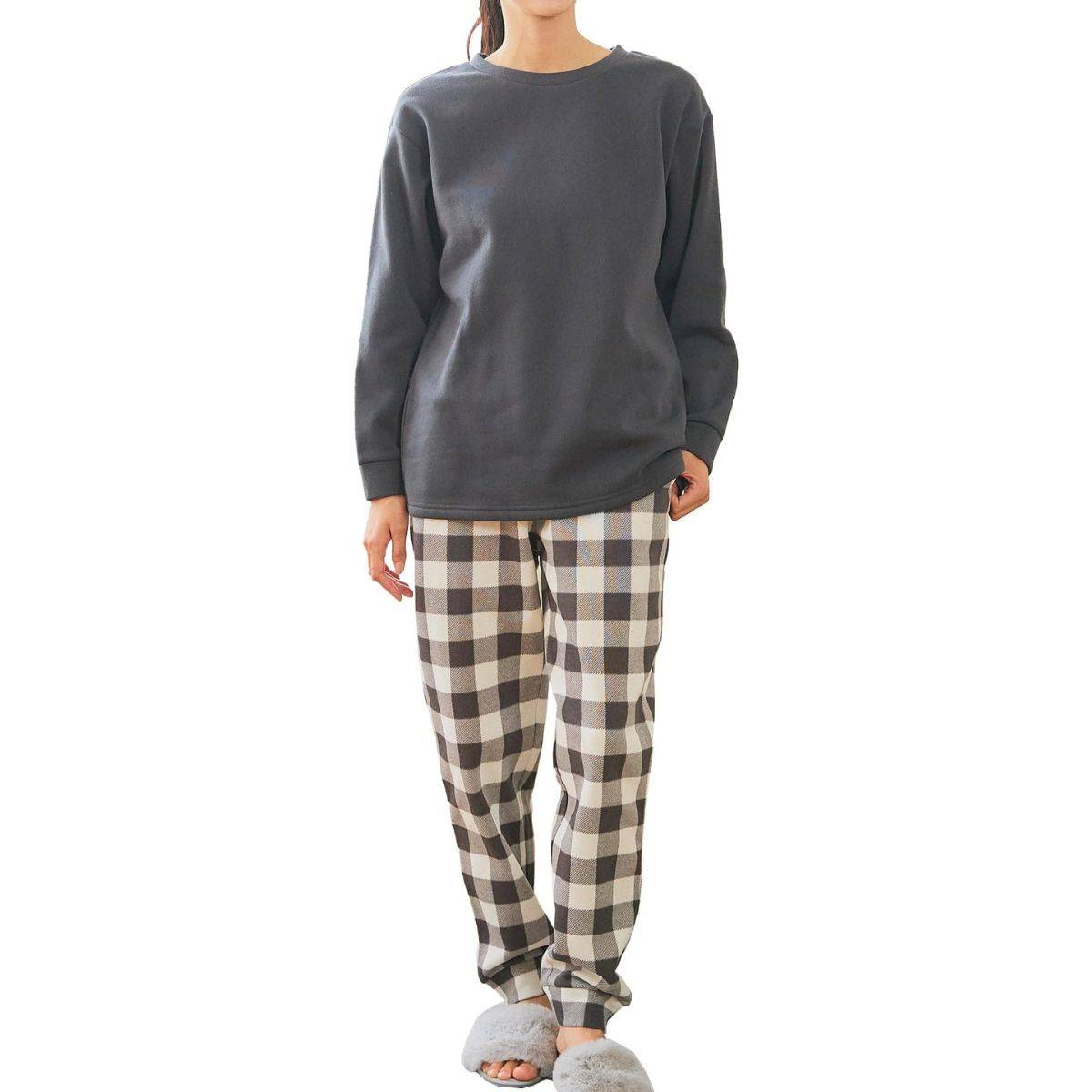 Lafuku 裏起毛パジャマ ルームウェアセット