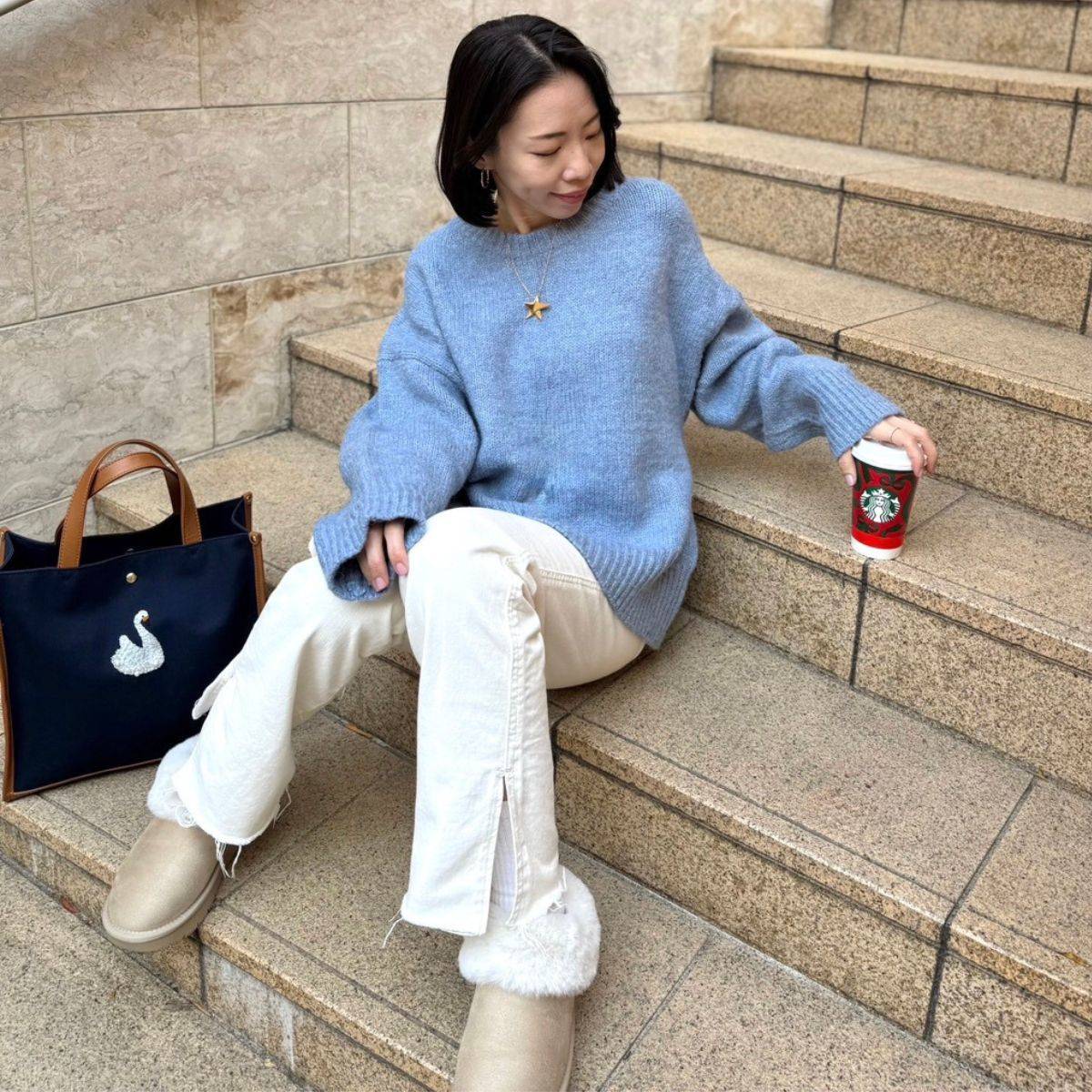 GU「フェイクムートンスリッパ」