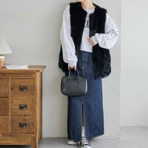 40代に似合う♡デニムロングスカートを使ったおしゃれコーデ12選