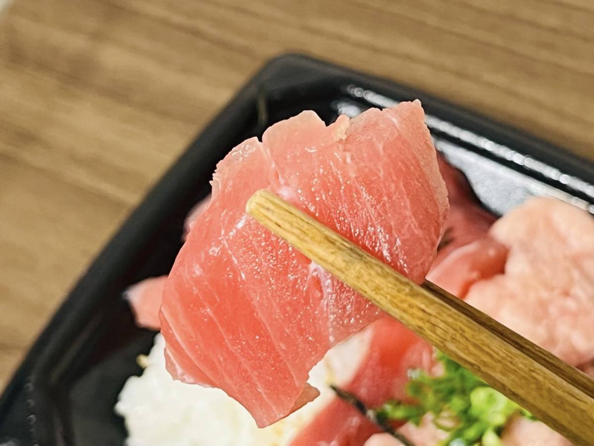 新鮮で美味しいまぐろ丼♪